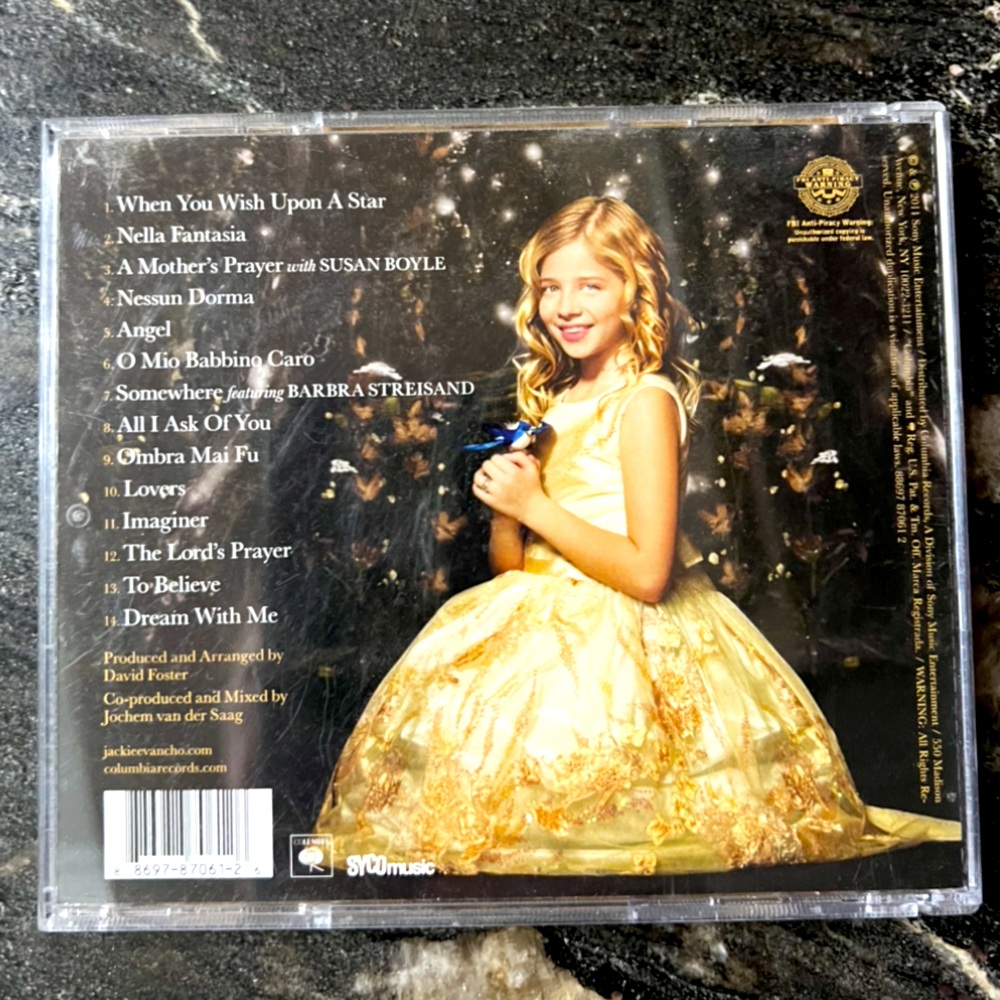 3 for $5! Jackie Evancho CD Dream With Me
